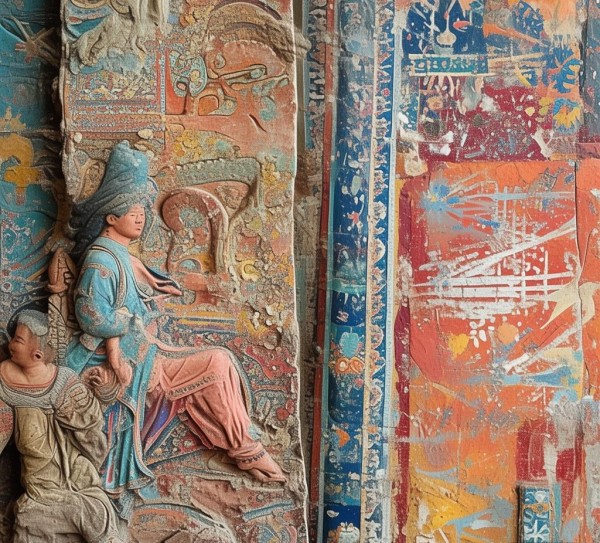 艺术与文化的交融，敦煌莫高窟的案例标语