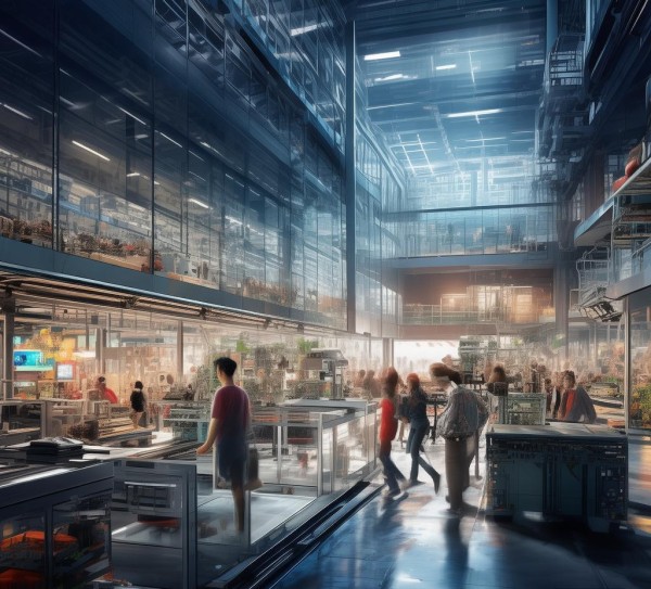 工厂，活力与创新，充满与活力