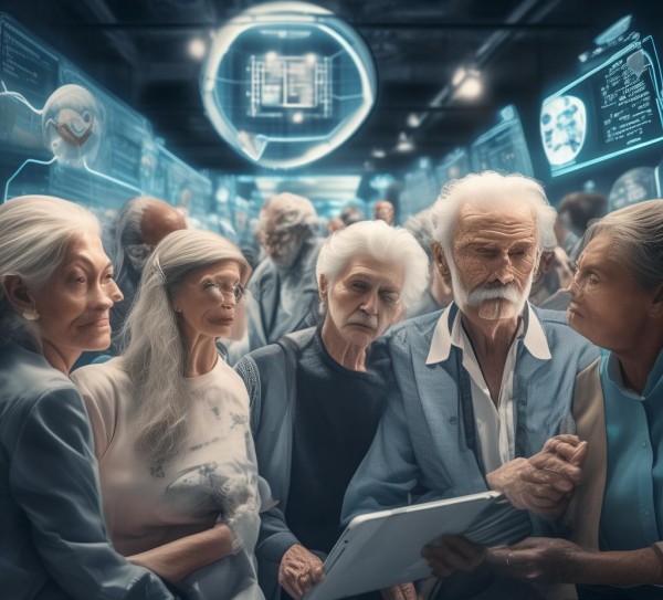 在银发群体中，机遇与挑战并存，科技、医疗、教育等领域展现出广阔前景，而老龄化加剧和技术更新带来的适应挑战也日益凸显。