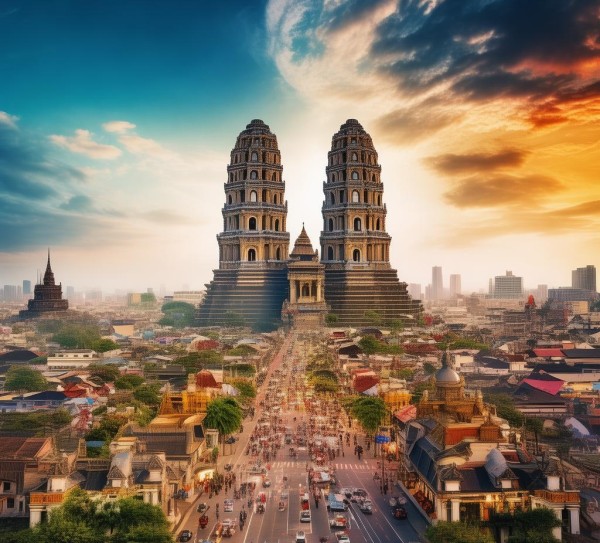 旅游文化，从双子星到新旧交替的现代城市之旅