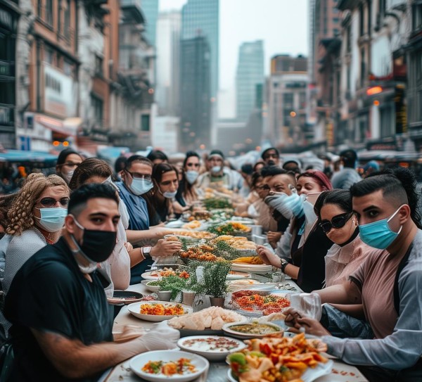 疫情至下的企业精神盛宴，共克疫情，共克危机。