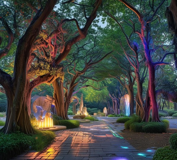 文旅灯光，艺术与自然的完美融合的艺术表达