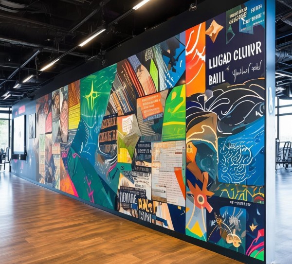 创意企业文化墙，企业精神的展现与创新